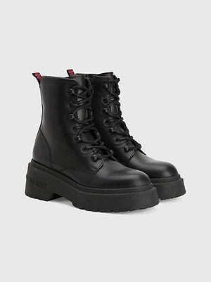 TOMMY HILFIGER- lace up boot chunky