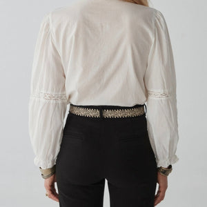 MAISON HOTEL-Emanuelle Blouse - Panna Cotta