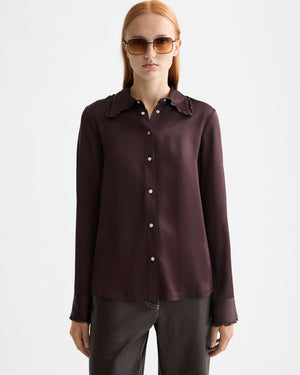 SCOTCH&SODA-RUFFLE COLLAR SHIRT