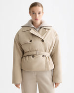 SCOTCH&SODA-LIGHTWEIGHT PADDED POPLIN TRENCH