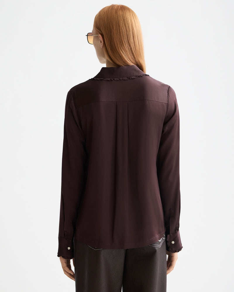SCOTCH&SODA-RUFFLE COLLAR SHIRT