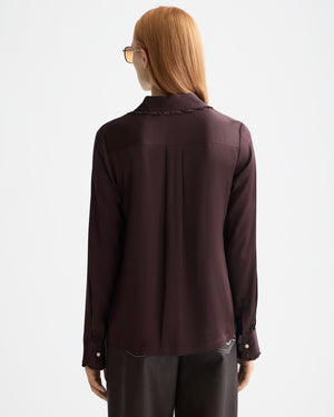 SCOTCH&SODA-RUFFLE COLLAR SHIRT