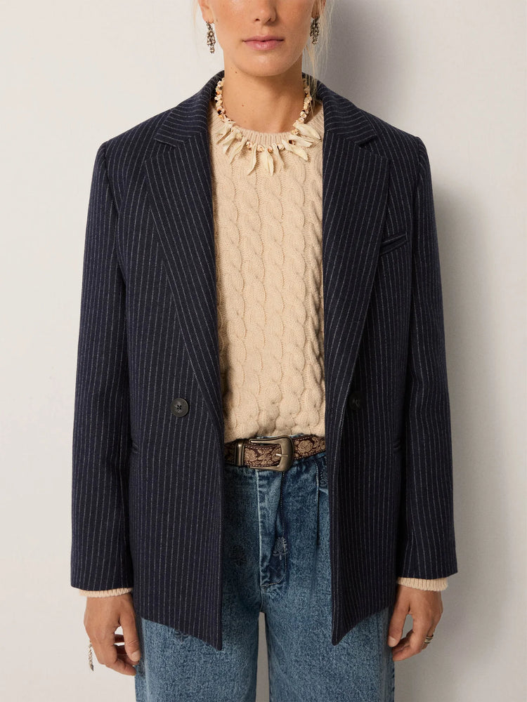 MAISON HOTEL-Jackie Blazer - Navy Note