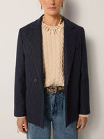 MAISON HOTEL-Jackie Blazer - Navy Note