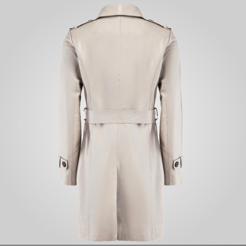 BOD&CHRISTENSEN-LAURE - KNEE LENGTH LEATHER TRENCH