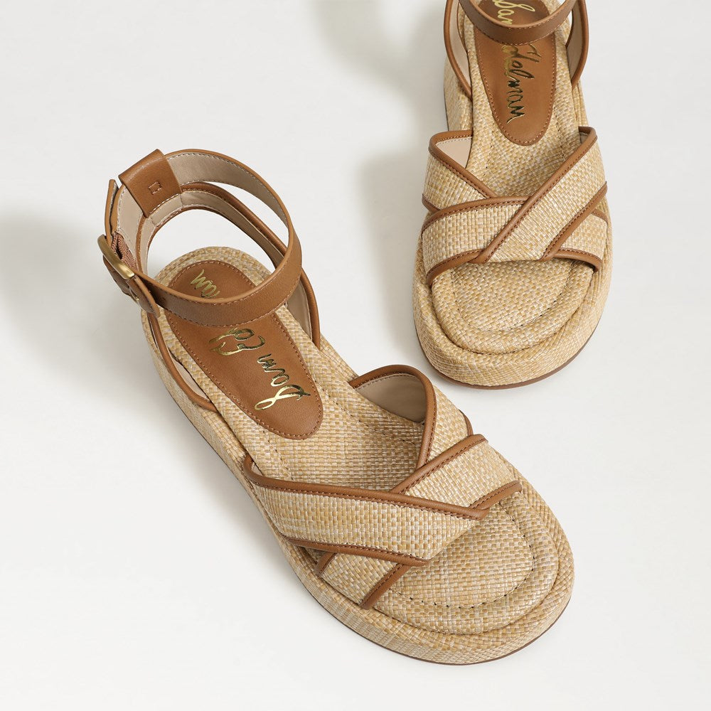 SAM EDELMAN-NYLIE PLATFORM ANKLE STRAP SANDAL