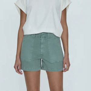 PISTOLA- MARISSA HIGH RISE UTILITY SHORT - GREEN