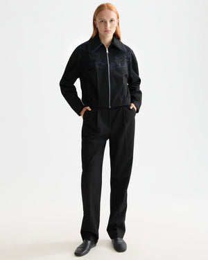 SCOTCH&SODA-EMBROIDERED BOMBER JACKET