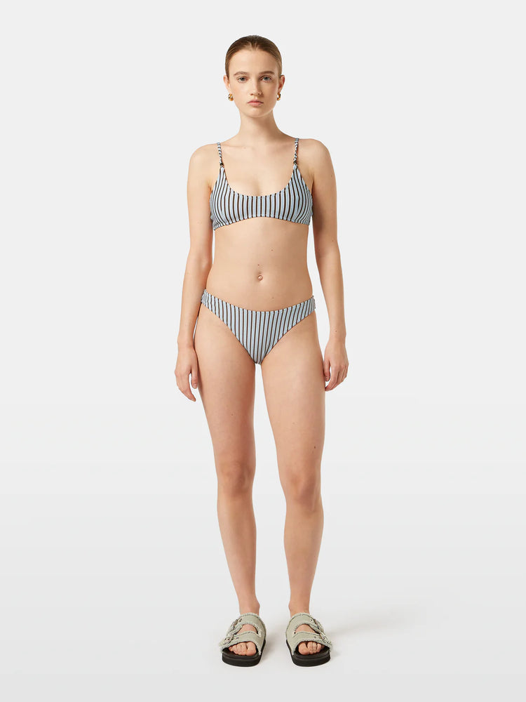 SCOTCH&SODA-TEXTURED STRIPE BIKINI BOTTOM
