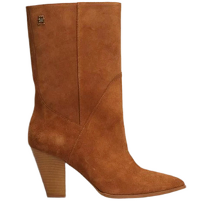 TOMMY HILFIGER- Brown Suede Cuban Heel Cowboy Boots