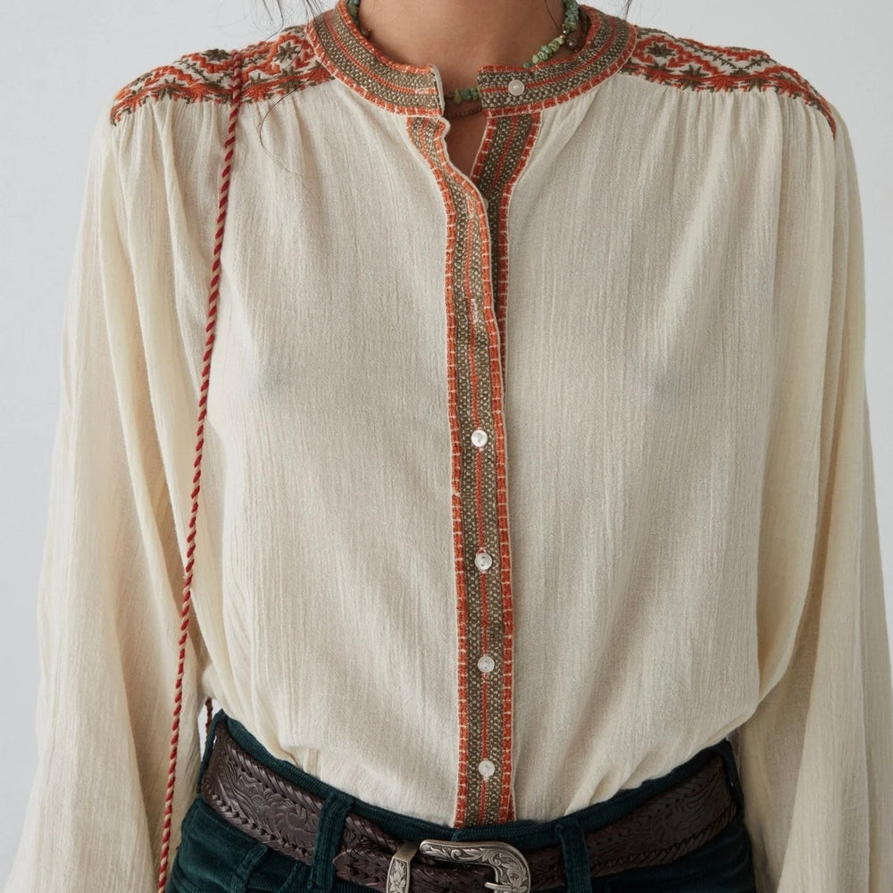 MAISON HOTEL-Beth Blouse - Wandering Pumpkin