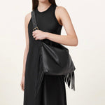 Allsaints-leather fringe bag