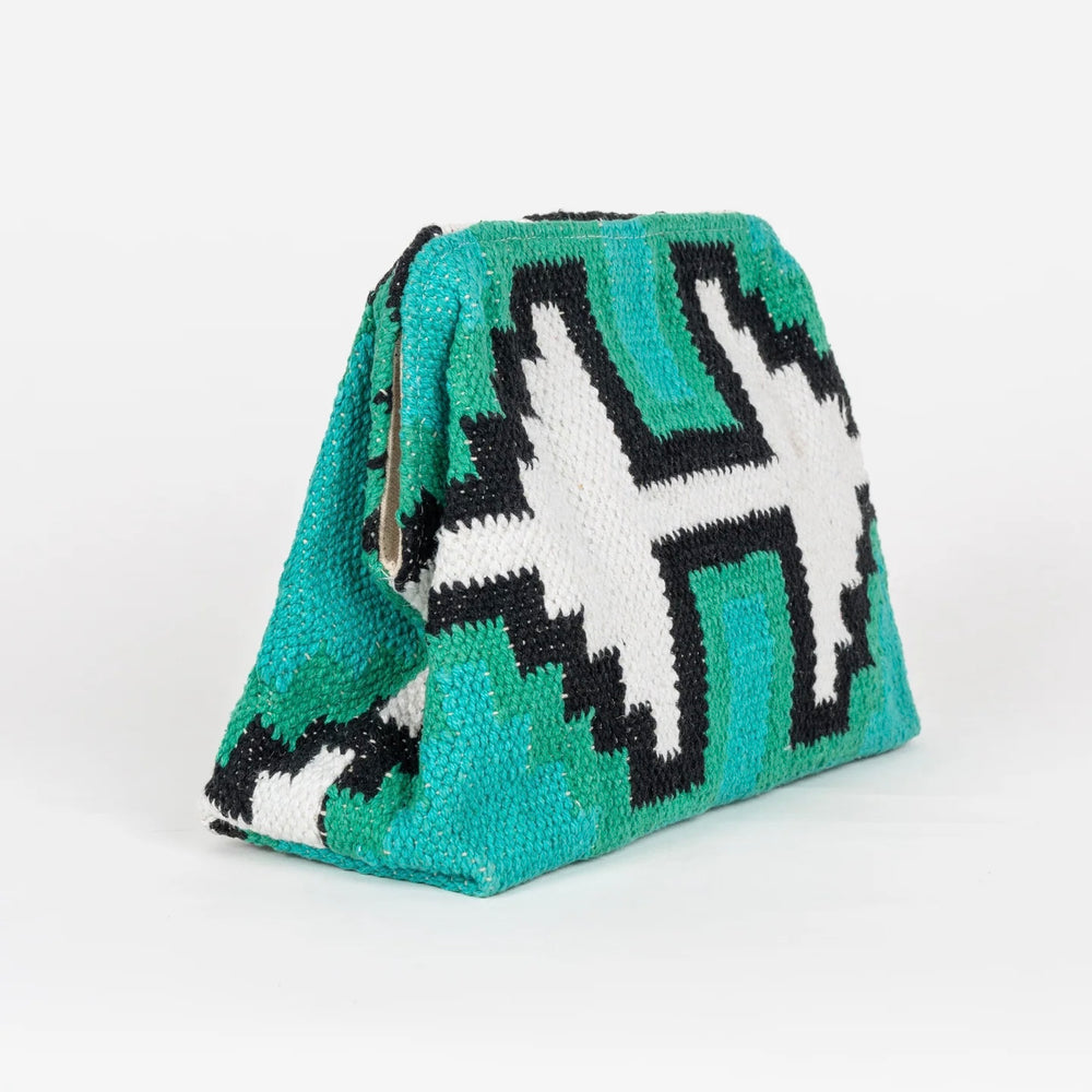 YUCATAN CLUTCH MULTICOLOR BLUE