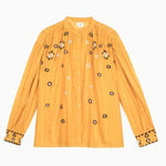 ANJE PARIS- Embroidered flower blouse