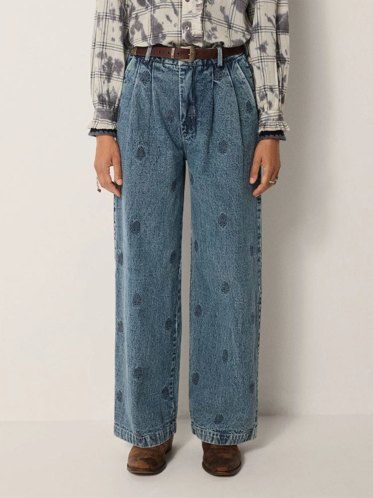 MAISON HOTEL-Paco Pant - Hamptons Blue