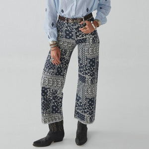 MAISON HOTEL-Twiggy Pant - Military Blue