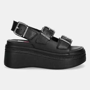 TOMMY HILFIGER-platform black