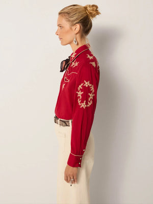 MAISON HOTEL-Rodeo Blouse - Red River