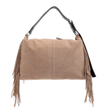 Allsaints-leather fringe bag