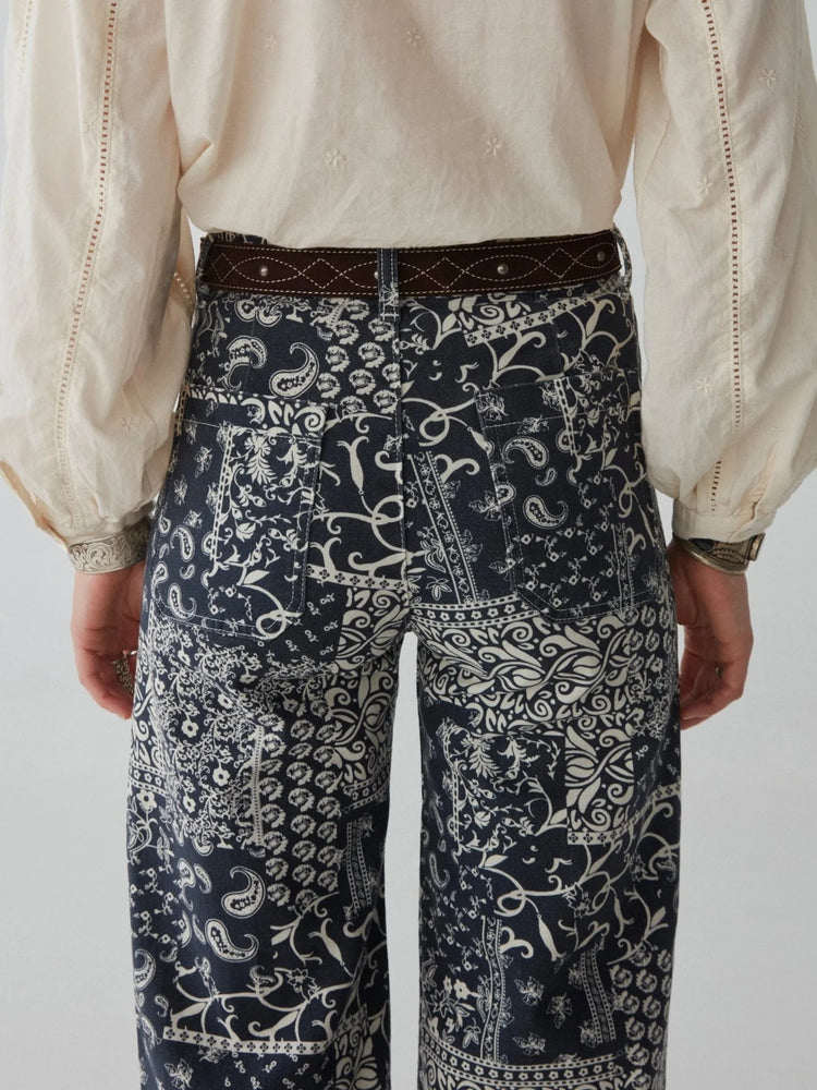 MAISON HOTEL-Twiggy Pant - Military Blue