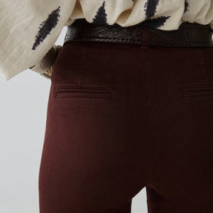 MAISON HOTEL-Viva Pant - Brick Brown