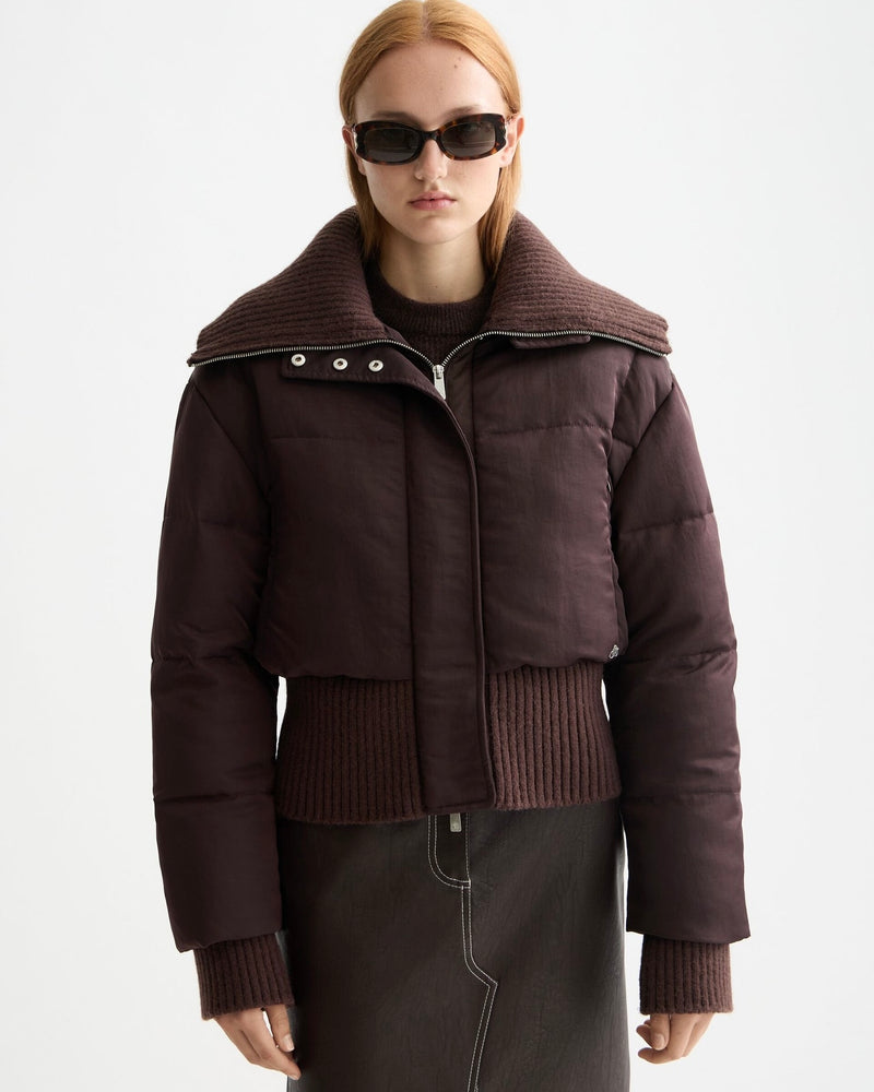 SCOTCH&SODA-AVIATOR COLLAR PUFFER JACKET