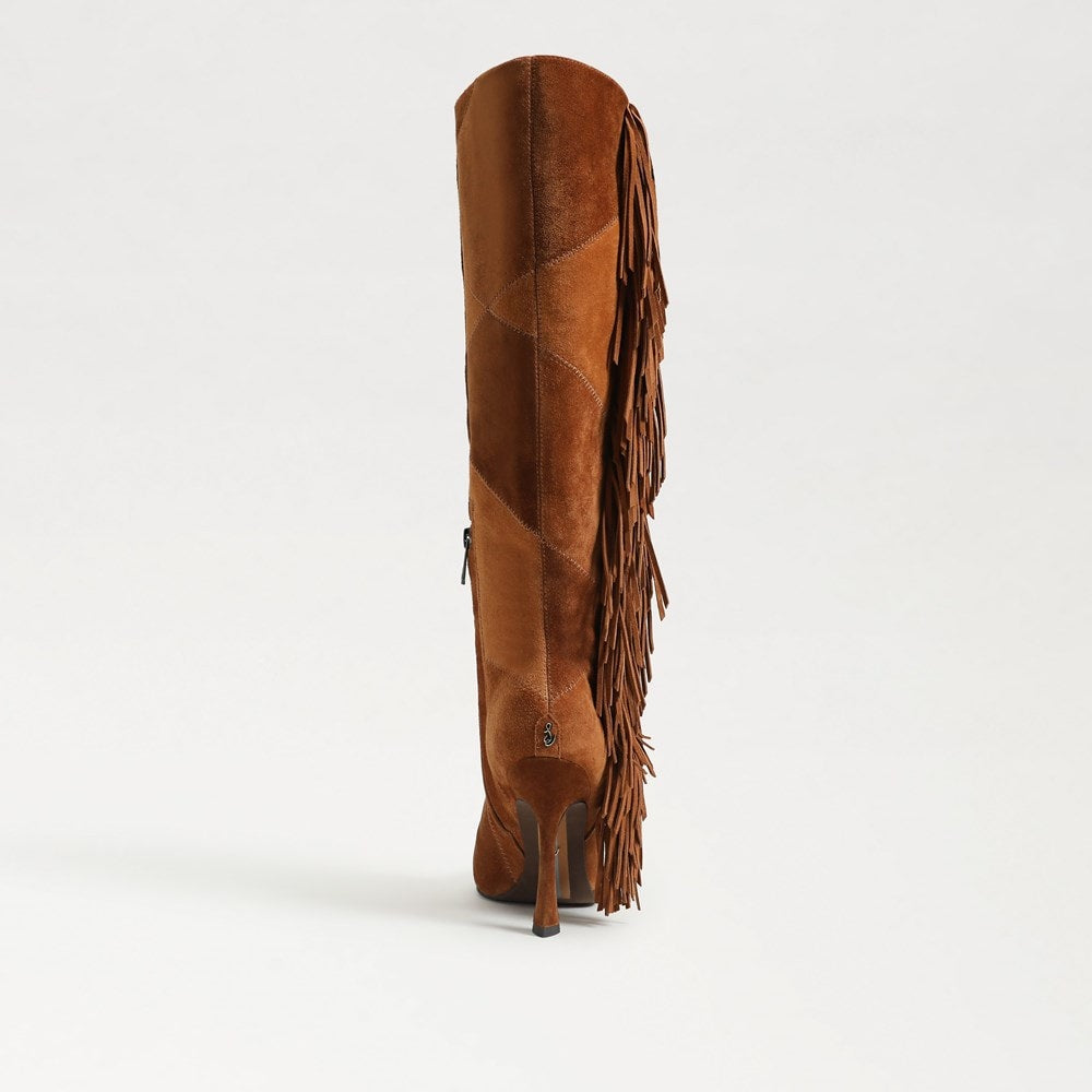 SAM EDELMAN-ELLIS WIDE CALF KNEE HIGH FRINGE BOOT