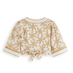 SCOTCH & SODA -Embroidered crop top