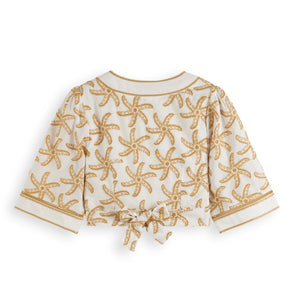 SCOTCH & SODA -Embroidered crop top