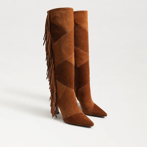 SAM EDELMAN-ELLIS WIDE CALF KNEE HIGH FRINGE BOOT