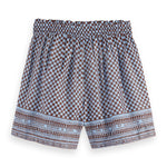 SCOTCH&SODA-WOMEN
HIGH RISE LUREX STRIPE PRINTED SHORTS