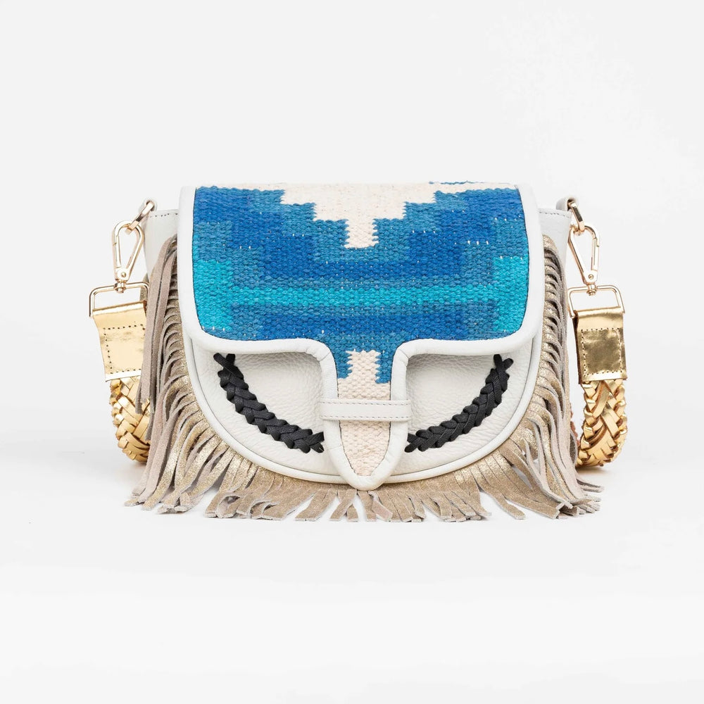 MEDELLIN BLUE SHOULDER BAG