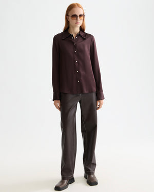 SCOTCH&SODA-RUFFLE COLLAR SHIRT