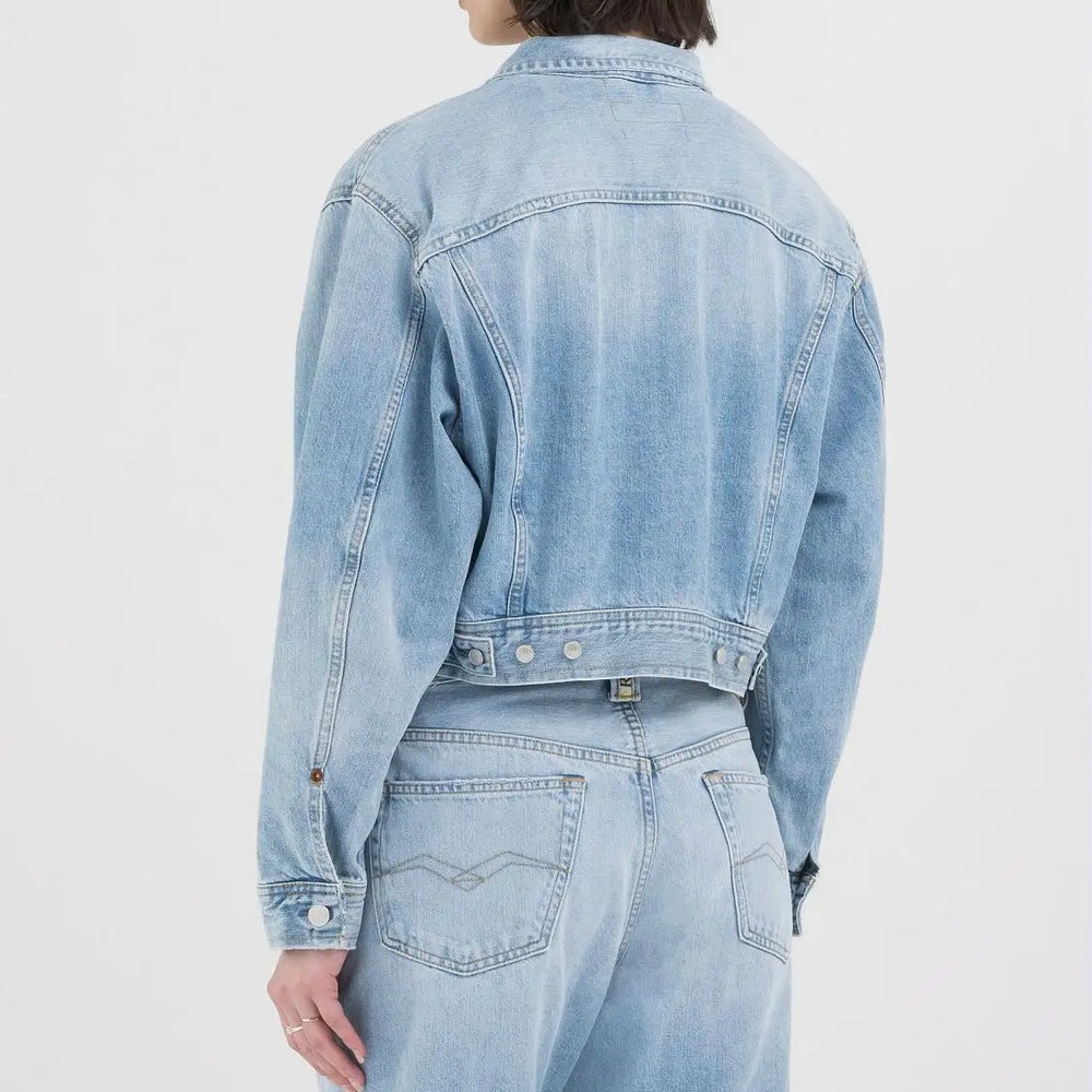 REPLAY-RECYCLED COTTON LIGHT DENIM JACKET