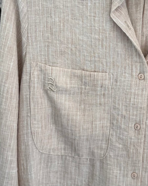 CLEDOR-STRIPES SHIRT BEIGE