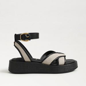 SAM EDELMAN-NYLIE PLATFORM ANKLE STRAP SANDAL