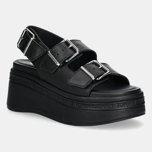 TOMMY HILFIGER-platform black