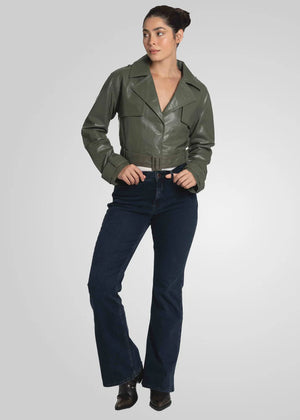 AMAPELLE-ROMIE - CROPPED TRENCH BIKER