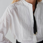 MAISON HOTEL-Yves Blouse - Tuxedo Off White