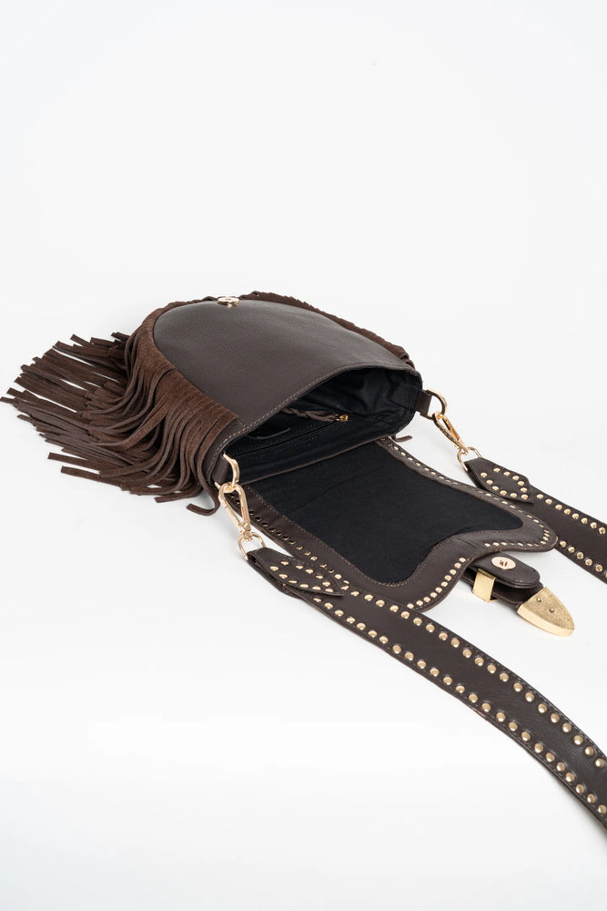 AMAL BROWN CROSSBODY BAG