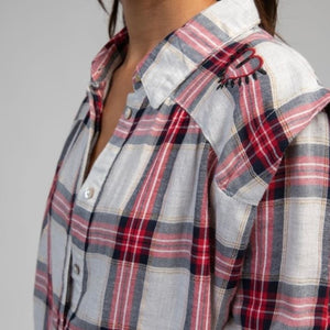 ANJE PARIS-plaid shirt