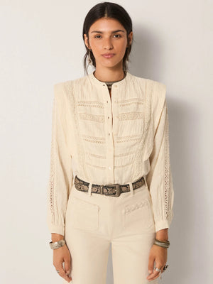 MAISON HOTEL-Blanca Blouse - Romantic Dream