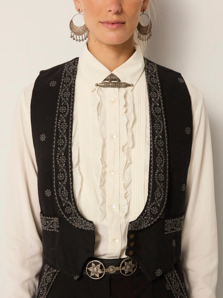 MAISON HOTEL-Lupita Vest - Charro Black