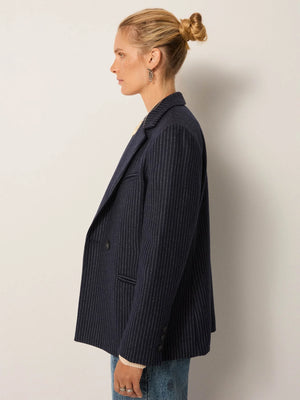 MAISON HOTEL-Jackie Blazer - Navy Note