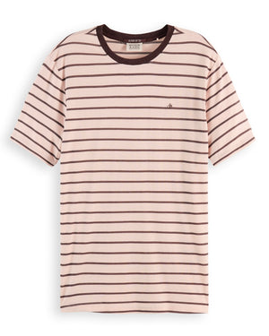 SCOTCH&SODA-STRIPED REGULAR T-SHIRT
