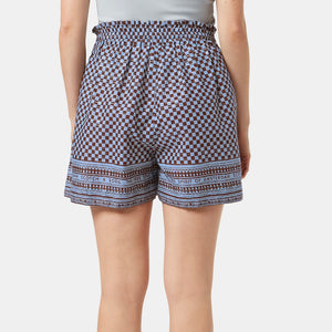 SCOTCH&SODA-WOMEN
HIGH RISE LUREX STRIPE PRINTED SHORTS