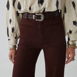 MAISON HOTEL-Viva Pant - Brick Brown