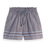 SCOTCH&SODA-WOMEN
HIGH RISE LUREX STRIPE PRINTED SHORTS