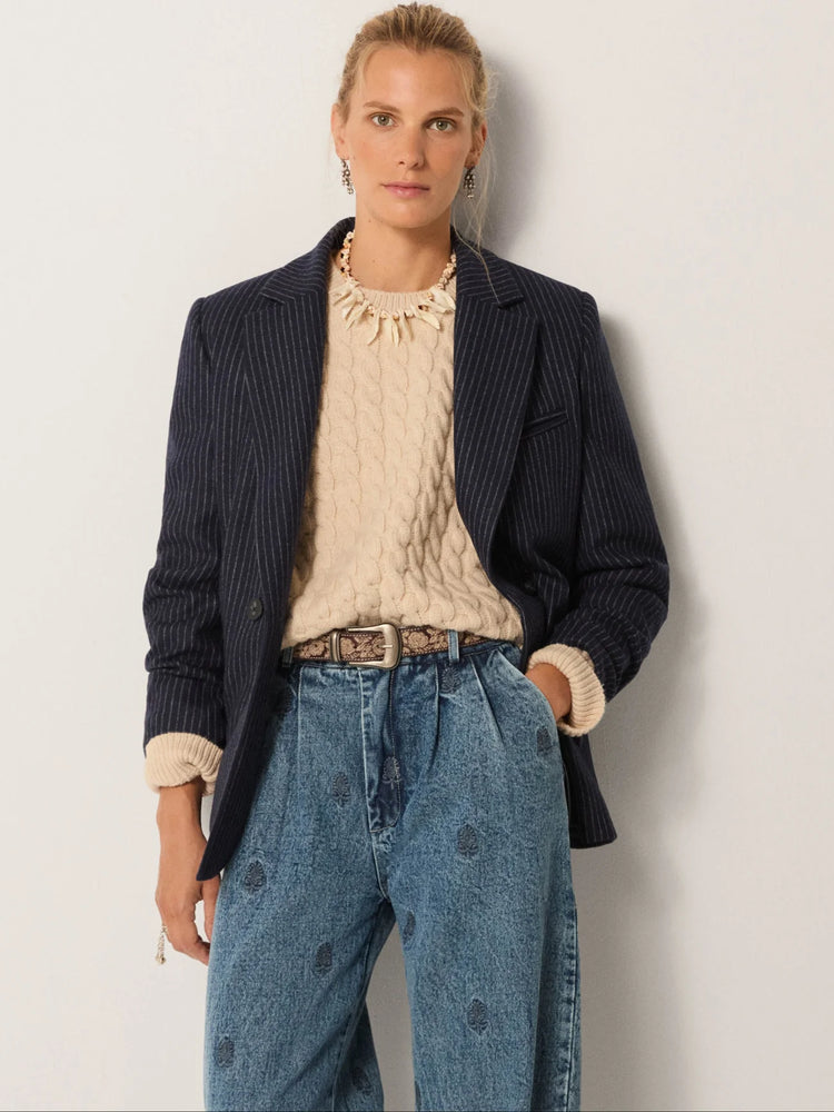 MAISON HOTEL-Paco Pant - Hamptons Blue