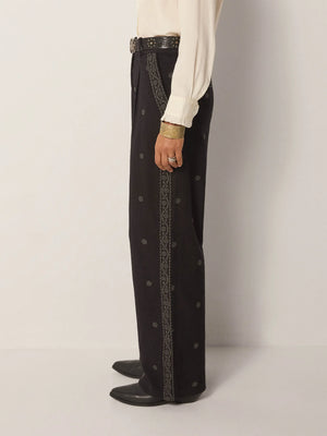 MAISON HOTEL-Diego Pant - Charro Black